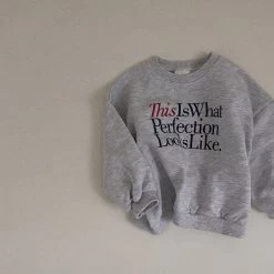 Kid's Perfection Crewneck - Heather Grey