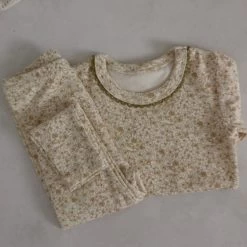 Flynn Floral Pyjamas - Olive