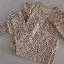 Vintage Floral Pyjama Set | Cream