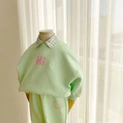 Hi Sweat Set - Mint/Pink -Mini Moments Shop image c3fee1d7 d14f 4bcd 8957 8ae8b5f0cea6