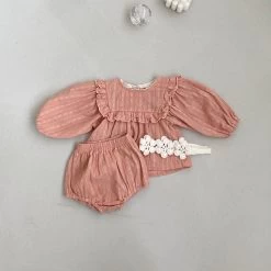 Frill Bloomers Set - Coral