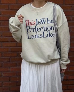 Mama's Perfection Crewneck - Beige