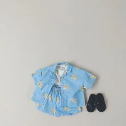 Banana Shirt Set - Blue