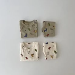 Dino Pyjamas - Olive