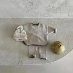 Clark Waffle Co-Ord Set - Oatmeal