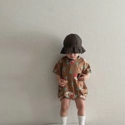 Tree House Romper | Brown -Mini Moments Shop image e01f3a32 d9a3 4e8f 8251 2dd16ff198fa