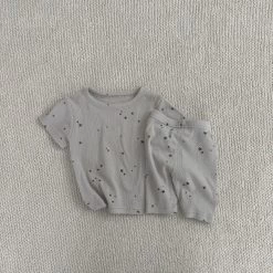 Star Ribbed Lounge Set - Grey -Mini Moments Shop image e0e7c3ff ce36 4e24 8cfa 1139bd6063ea