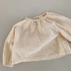 Baby Embroidery Blouse - Beige -Mini Moments Shop image f50e5360 3516 4b5e 8f19 9944e62bd37e