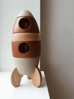 Stacking Wood Rocket